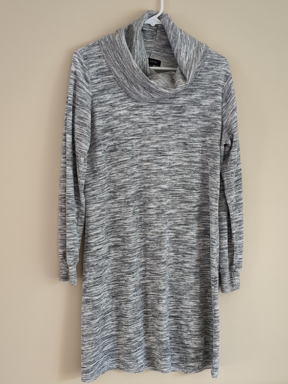 Large The Limited Gray Sweater Dress Long Sleeve